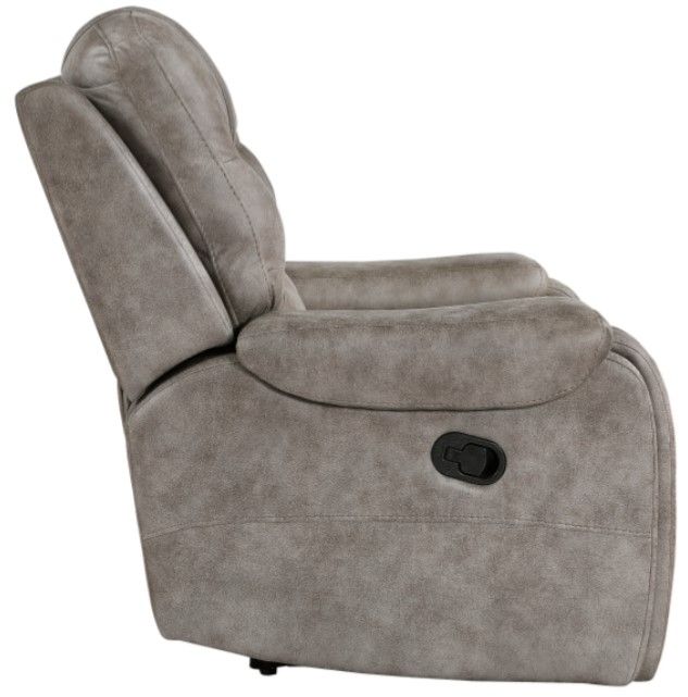 Homelegance® Oberon Grayish Brown Manual Recliner-3