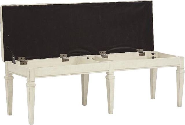 Magnussen Home® Newport Alabaster Upholstered Bench-2