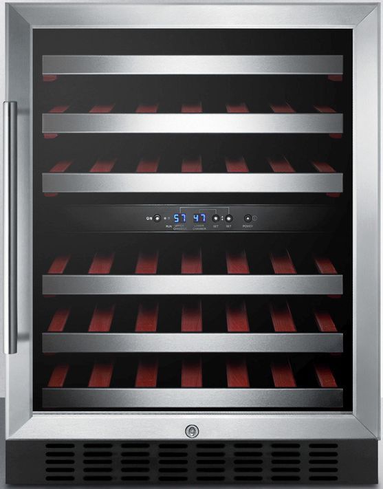 Summit® 24" Stainless Steel Wine Cooler-0