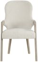 New Classic® Home Furnishings Gwendolyn Cerused Taupe Dining Arm Chair-2