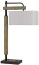 Cal® Lighting & Accessories Alloa Dark Bronze/Gray Desk Lamp-0
