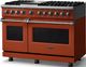 Viking® 5 Series 48" Spiced Cider Pro Style Dual Fuel (LP) Range with Polished Chrome Trim-3