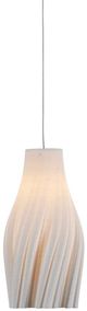 Currey & Company Posh Silver/White Multi-Drop Pendant-0