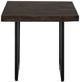 International Furniture Direct Raramuri Stained Dark End Table with Black Base-3
