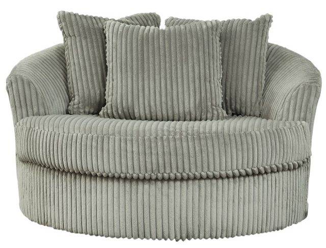 Signature Design by Ashley® Lindyn Fog Swivel Accent Chair-1