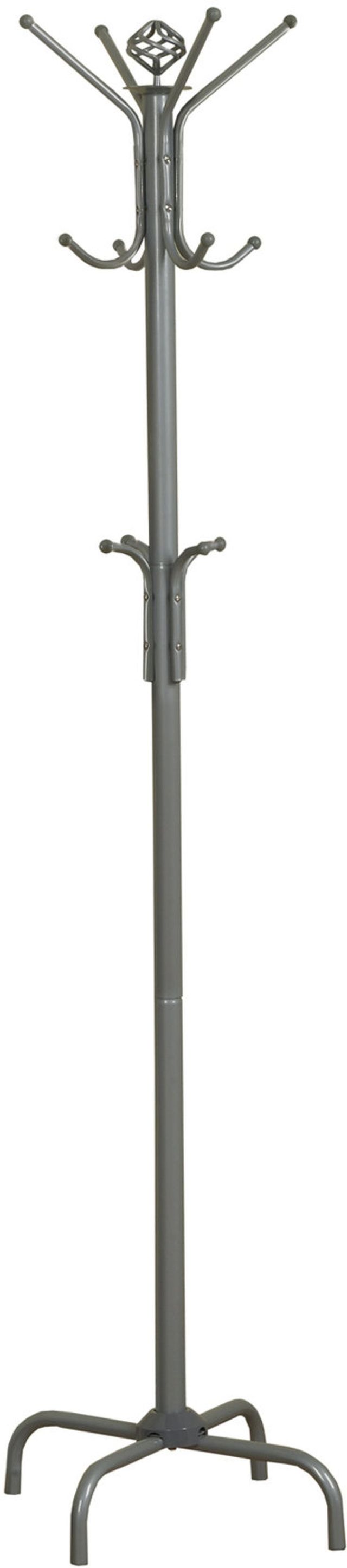 Monarch Specialties Inc. 70" Silver Metal Coat rack-1