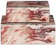 Currey & Company Interstellar Red Swirl 2-Piece Decorative Box Set-1