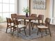 Furniture of America® Narvik 2-Piece Beige/Walnut Side Chair Set-2