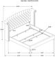 Coaster® Melody 4-Piece Gray King Bedroom Set-2