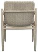Uttermost® Sumba Oatmeal Wicker/Wooden Outdoor Dining Chair-5