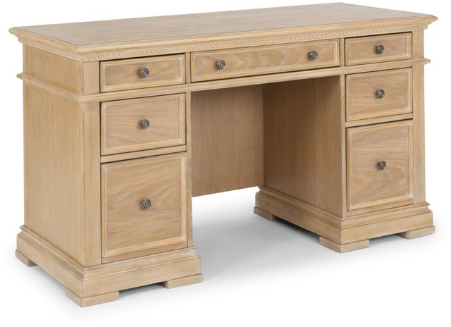 homestyles® Manor House Brown Pedestal Desk-0