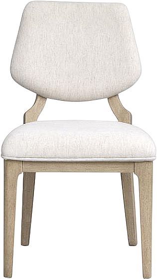 Magnussen Home® Sunset Cove Sanibel Brown Dining Side Chair with Upholstered Seat and Back-1