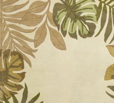 KAS Rugs Havana Ivory Paradise 5'x8' Rug-2