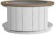 Flexsteel® Melody Gray/White Round Coffee Table with Casters-2
