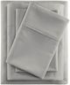 Olliix by Beautyrest Grey Queen 400 Thread Count Wrinkle Resistant Cotton Sateen Sheet Set-0