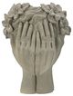 A & B Home Gray Head Bust Planter-1