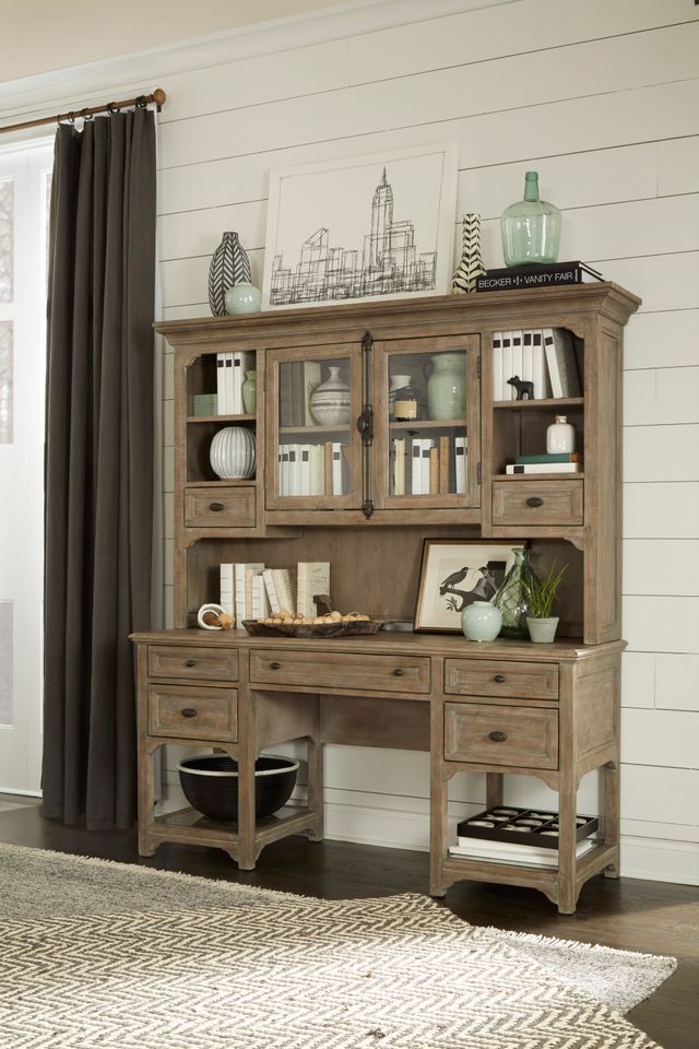 Magnussen Home® Tinley Park Dovetail Grey Desk Top-3