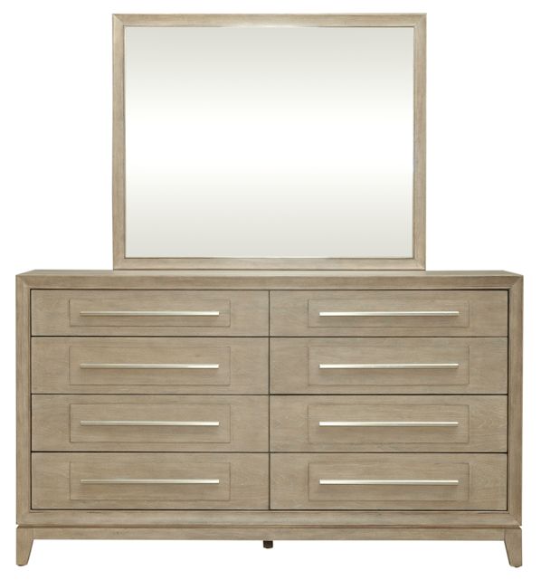 Liberty Furniture Brentwood Sandstone Dresser and Mirror-1