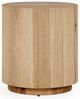 Classic Home Layne Natural Round End Table-0