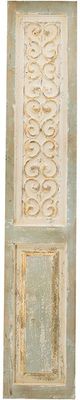 A & B Home White Wash/Light Blue Wall Panel-0