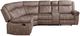 ACME Furniture Dollum 3-Piece Two-Tone Chocolate Manual Reclining Sectional-3