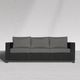 Enclover Trillium Black/Slate Sofa-1