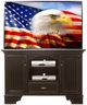 American Heartland Manufacturing Poplar 2-Door Deluxe TV Stand-1