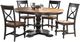 Winners Only® Torrance Brown Top Dining Table with Ebony Pedestal Base-2