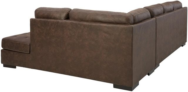 Signature Design by Ashley® Maderla 2-Piece Walnut Right-Arm Facing Sectional and Chaise-1