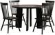 Coaster® Strouse 5-Piece Black Wood Dining Table Set-0