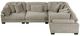 Homelegance® Traverse 4-Piece Taupe Modular Sectional-2
