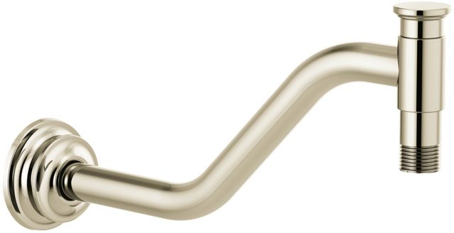 Brizo Invari® Polished Nickel 11" Angled Shower Arm And Flange-0