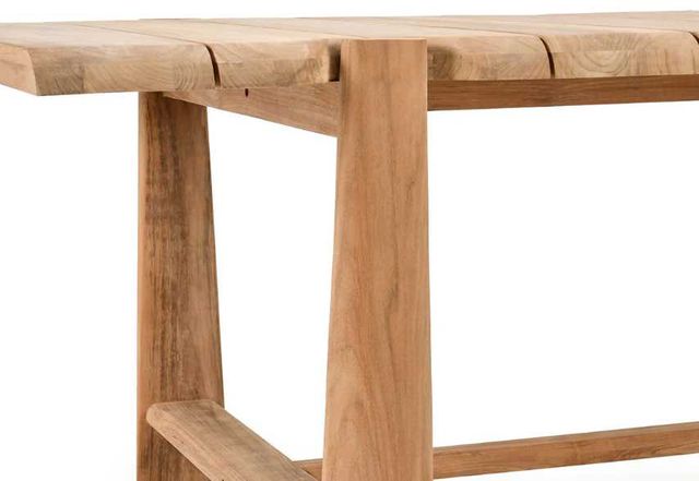 Classic Home Aston Natural Wooden Outdoor Dining Table-4