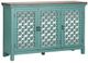Liberty Furniture Kensington Turquoise/Worn Wood Accent Cabinet-1
