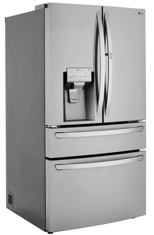 LG 36 in. 22.5 Cu. Ft. PrintProof™ Stainless Steel Counter Depth French Door Refrigerator with CraftIce™-2