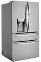 LG 36" 22.5 Cu. Ft. PrintProof™ Stainless Steel Counter Depth French Door Refrigerator with CraftIce™-2