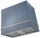 AGA Loge 36" Stone Blue Wall Mounted Range Hood with Antique Brass Trim-0