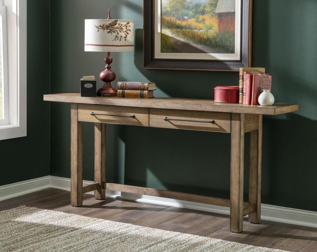 Legacy Classic Vintage Market Barnwood Oak Console Table-2