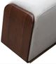 Michael Amini® Houston Mushroom Gray/Walnut Bench-4