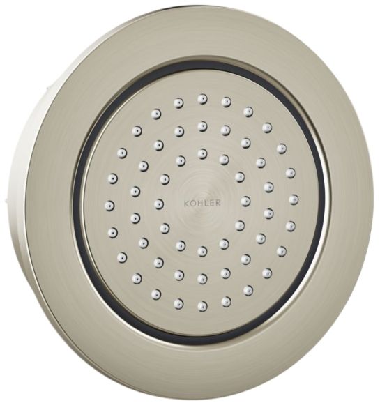 KOHLER® WaterTile® Vibrant Brushed Nickel 2.0 GPM Round 54-Nozzle Single-Function Body Spray-0