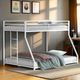 Furniture of America® Southall Matte White Youth Twin/Full Metal Bunk Bed-1