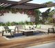Homecrest™ Outdoor Living Customizable Revive Air Aluminum/Fabric Outdoor Swivel Chat Chair-1