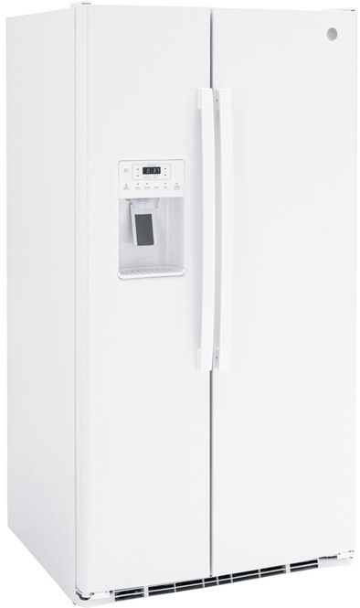 GE® 36" 25.3 Cu. Ft. White Side-by-Side Refrigerator-3