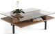 BDI Terrace™ 1152 Glass Top Rectangular Coffee Table with Natural Walnut Base-1