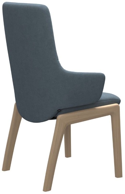 Stressless® by Ekornes® Customizable Mint Large High Back Dining Arm Chair with Rounded Legs-3