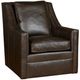 King Hickory Customizable Brenna Leather Swivel Chair-0
