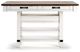 Signature Design by Ashley® Valebeck Brown Counter Height Dining Table with White Pedestal -3