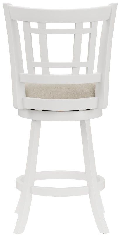 HH2 Home Fairfox White Swivel Counter Stool-3