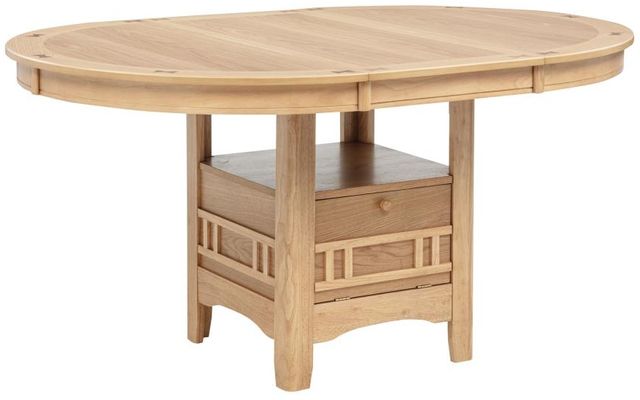 Coaster® Lavon Light Oak Oval Dining Table-0