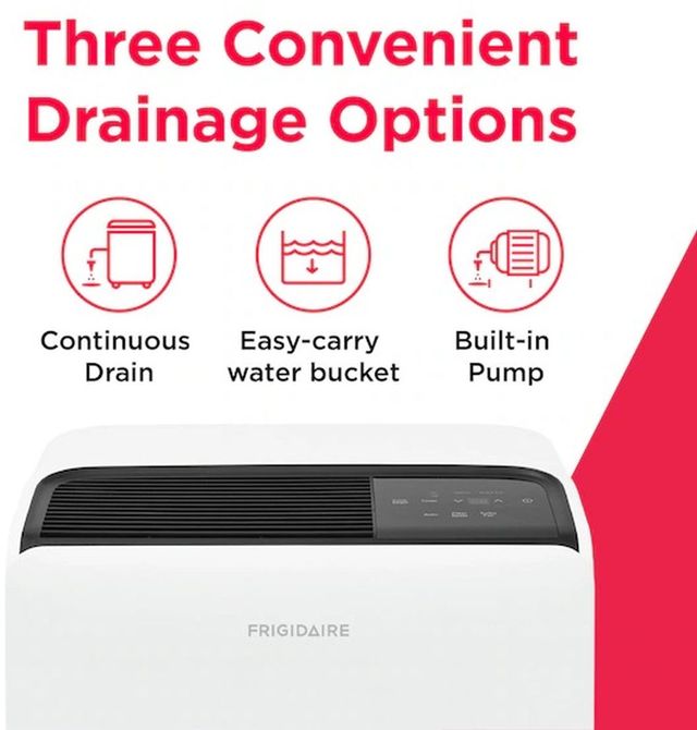 Frigidaire® 60 Pint White Dehumidifier-1